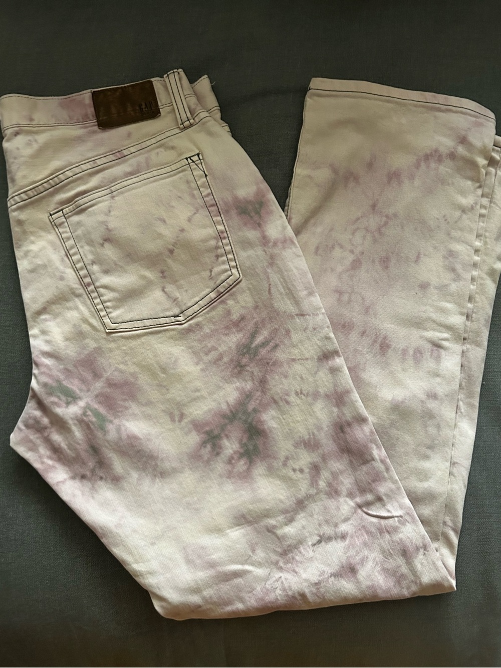 GAP Custom Tie-Dye Light Slim Jeans